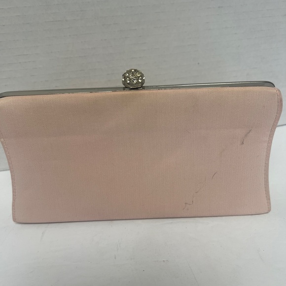 Chic Blush Clutch with Silver Accents - Picture 2 of 7
